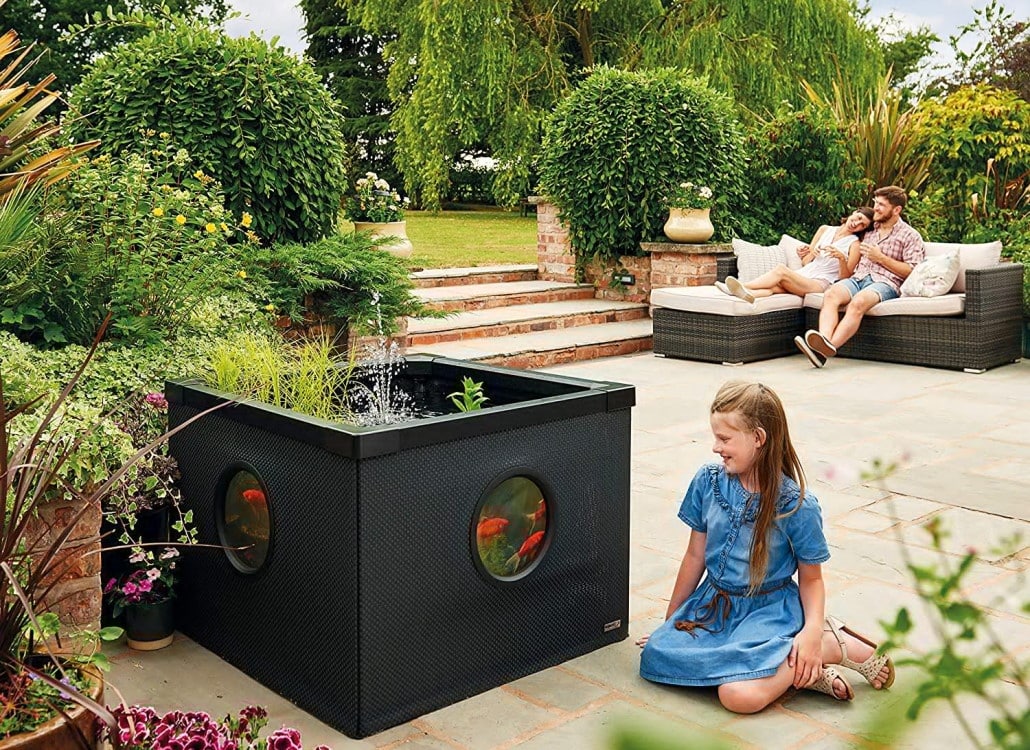 Miniteich im Garten Miniteich im Garten
